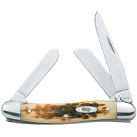 Case 00039 Folding Pocket Knife, 2.57 in Clip, 1.88 in Sheep Foot, 1.71 in Spey L Blade, Vanadium St