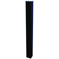 MAILBOX MOUNTING POST STL BLK