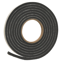 Frost King R538H Foam Tape, 3/8 in W, 10 ft L, 5/16 in Thick, Rubber, Black