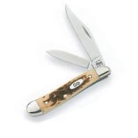 CASE 045 Folding Pocket Knife, 2.1 in Clip, 1.53 in Pen L Blade, Tru-Sharp