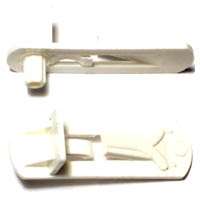 WHITE LOCKING SHELF SUPPORT