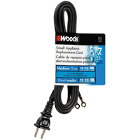 CORD APPL REPLACE 16/2X7FT BLK