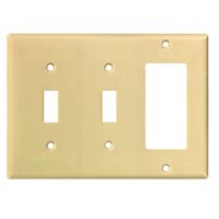 WALL PLATE 3G 2TGL/DECR STD IV