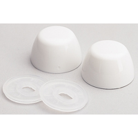 CAP TOILET BOLT WHITE