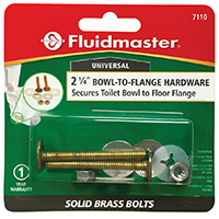 FLUIDMASTER 7110 Bowl-to-Floor Bolt, Brass