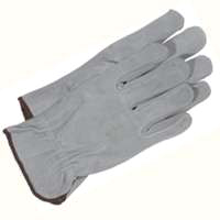 GLOVE SPLIT COWHIDE LTHR MED