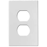 WALL PLATE 1GNG DPLX RECPT WHT