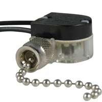 GB GSW-31 Pull Chain Switch, SPST, Pull Chain Actuator, Nickel