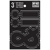 HYK-30437 SYMBOL VNYL 3 BLK