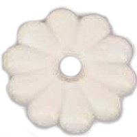 BUTTON ROSETTE WHITE 100BAG
