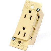 DUPLEX RECEPTACLE 125V IVORY