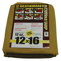 TARP CANVAS 12X16FT 12OZ