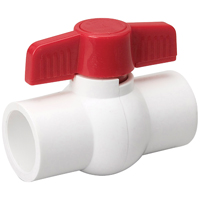 PVC BALL VALVE 1/2 SCH40 SOL