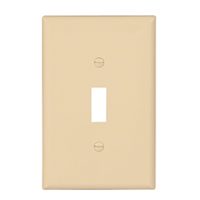 WALL PLATE TOGGLE 1GANG IVORY