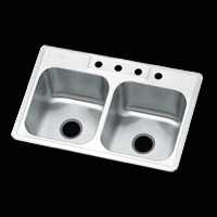 STE-11402-4-NA KITCHEN SINK DBL