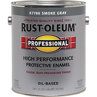 RUST-OLEUM PROFESSIONAL K7786402 Protective Enamel, Gloss, Smoke Gray, 1 gal