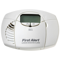 CO DETECTOR 2AA ELEC DISP WHT