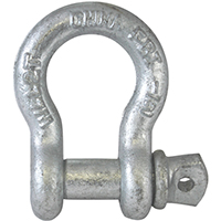 Fehr 7/8 Anchor Shackle, 7/8 in Trade, 4.25 ton Working Load, Commercial