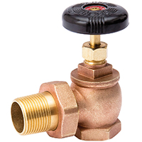 1" Angle Radiator Valve