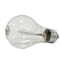 BULB HAL 43W A19 MED BS CLR