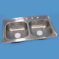 STE-11401-4-NA KITCHEN SINK DBL