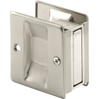 PULL POCKET DOOR SATIN NICKEL