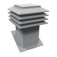 301-12-G SLOPE ROOF VENT GRY