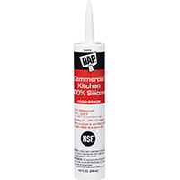 DAP 08656 Sealant, White, 24 hr Curing, -35 to 140 deg F, 9.8 fl-oz Cartridge