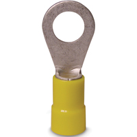 GB 10-107 Ring Terminal, 600 V, 12 to 10 AWG, Vinyl Insulation, Yellow