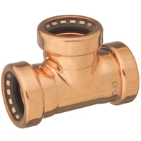 PUSH FIT TEE COPPERLOC 1/2C
