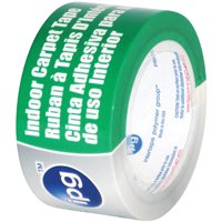 IPG 9971 Carpet Tape, 10 yd L, 1-7/8 in W, Vinyl Backing