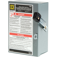 SWITCH SAFETY INDOOR 1P 2W 30A