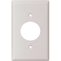 COO-5131W 1G RECEP PLATE WHITE W