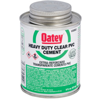 Oatey 30850 Solvent Cement, 4 oz Can, Liquid, Clear