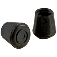 9128 1" BLK RUBBER TIP