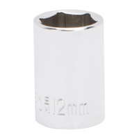 SOCKET 12MM 1/4DRIVE 6PT