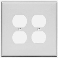 Eaton Wiring Devices 2750W-BOX Receptacle Wallplate, 5-1/4 in L, 5-5/16 in