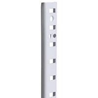 PILASTER SHELF ADJ 72IN WHITE