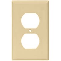 WALL PLATE 1GANG DPLX 10PK