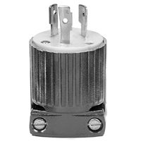 Eaton Wiring Devices L620P Locking, Polarized Electrical Plug, 250 V, 20 A,