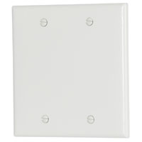 2137W-BOX WHT BLANK PLATE 2G