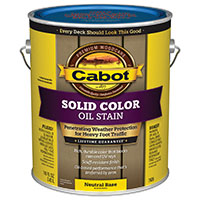 Cabot 140.0007606.007 Decking Stain, Opaque, Neutral Base, Liquid, 1 gal