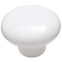 KNOB CABINET 1-1/2IN CRMC WHT