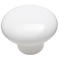 KNOB CABINET 1-1/4IN CRMC WHT