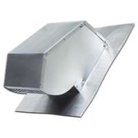 ROOFCAP W/DAMPER ALUMINUM 4IN