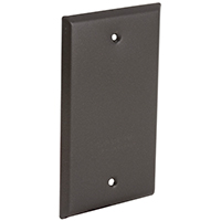 1 GANG BLANK COVER BRONZE