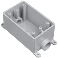SWITCHBOX PVC 1GANG FSC 1 IN
