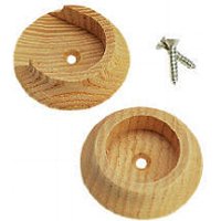 WOODEN CLOSET ROD SOCKET 2PK