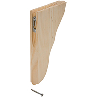 CORBEL KEY HOLE 5X8IN PINE