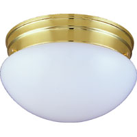 2LT FLUSH BRS CEILING FIXTURE